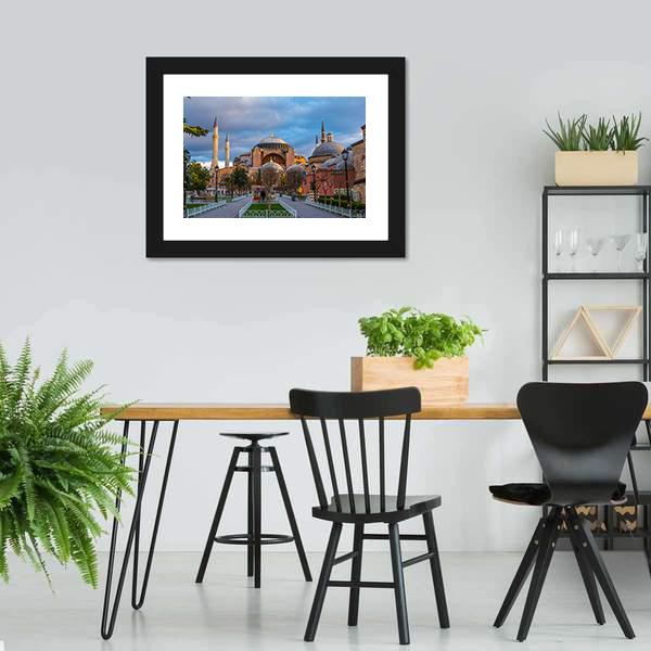 Hagia Sophia Mosque Istanbul Canvas Wall Art-3 Horizontal-Gallery Wrap-25" x 16"-Tiaracle
