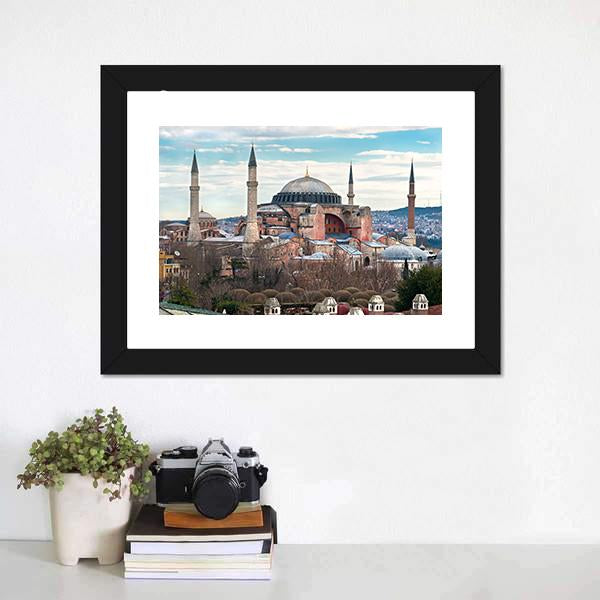 Hagia Sophia Mosque Canvas Wall Art-3 Horizontal-Gallery Wrap-25" x 16"-Tiaracle