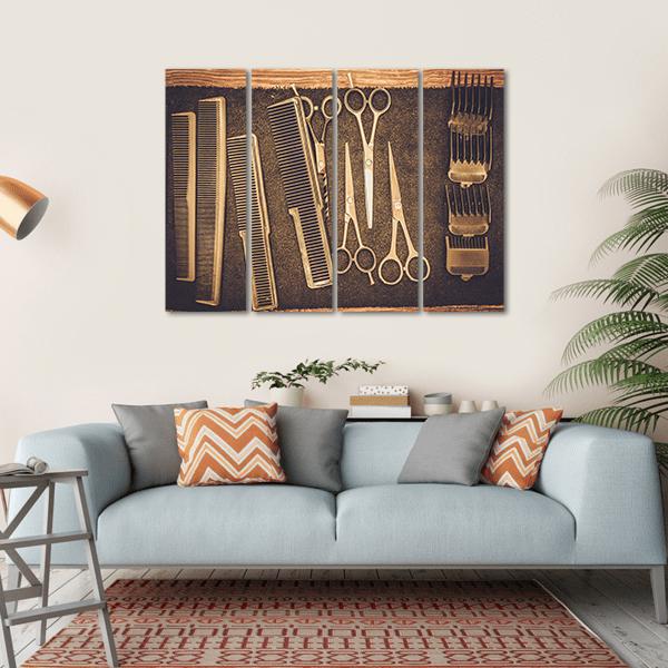 Hairstylist's Accessories Canvas Wall Art-4 Horizontal-Gallery Wrap-34" x 24"-Tiaracle