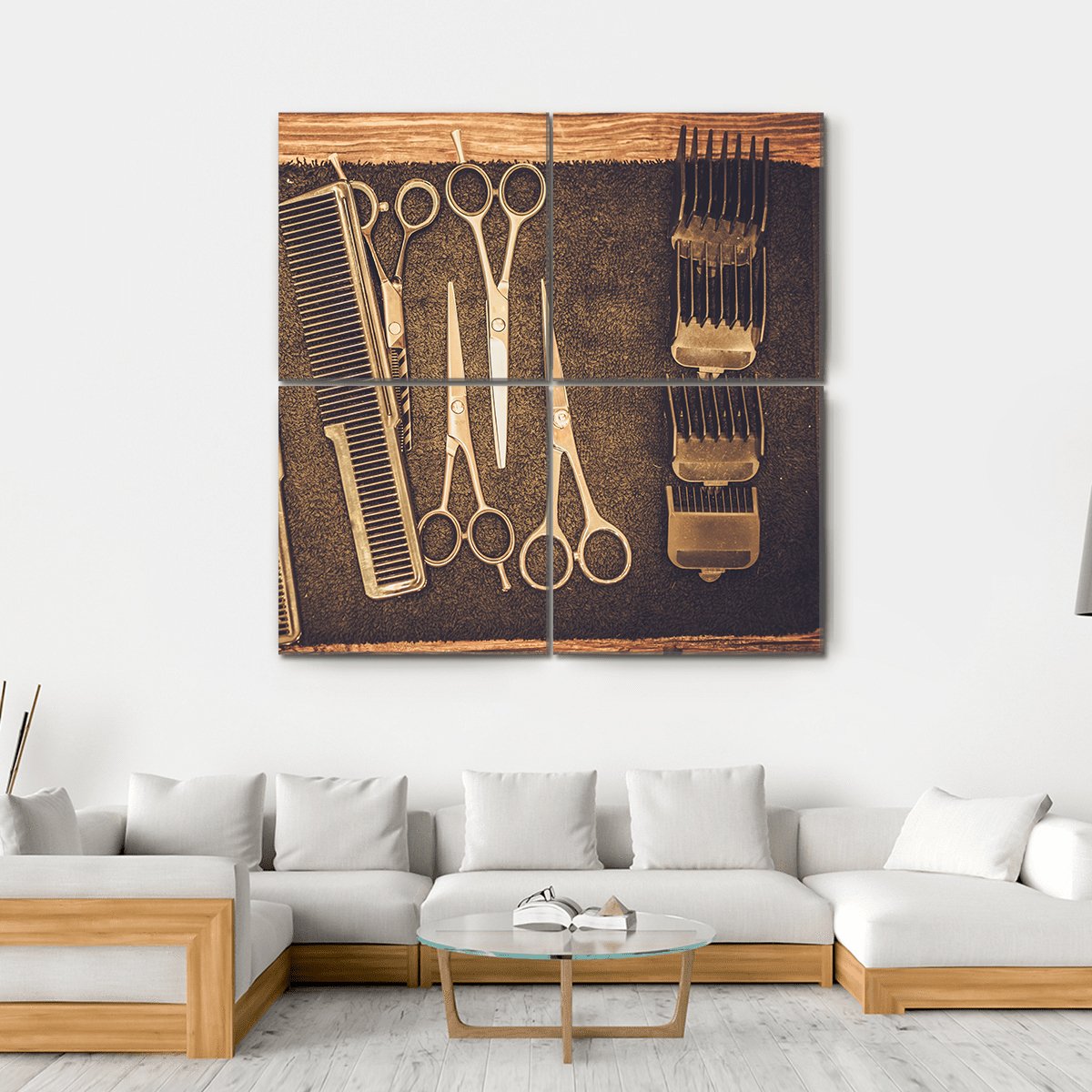 Hairstylist's Accessories Canvas Wall Art-4 Square-Gallery Wrap-17" x 17"-Tiaracle