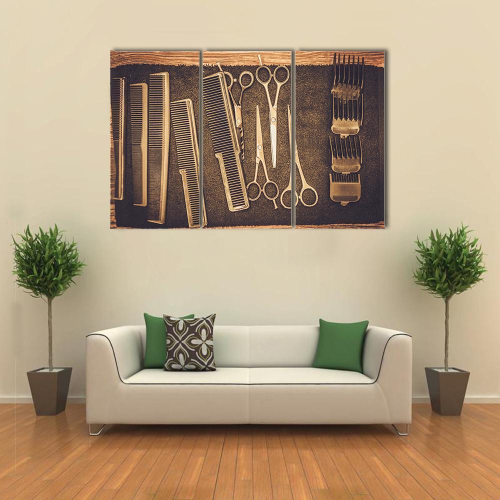 Hairstylist's Accessories Canvas Wall Art-3 Horizontal-Gallery Wrap-37" x 24"-Tiaracle