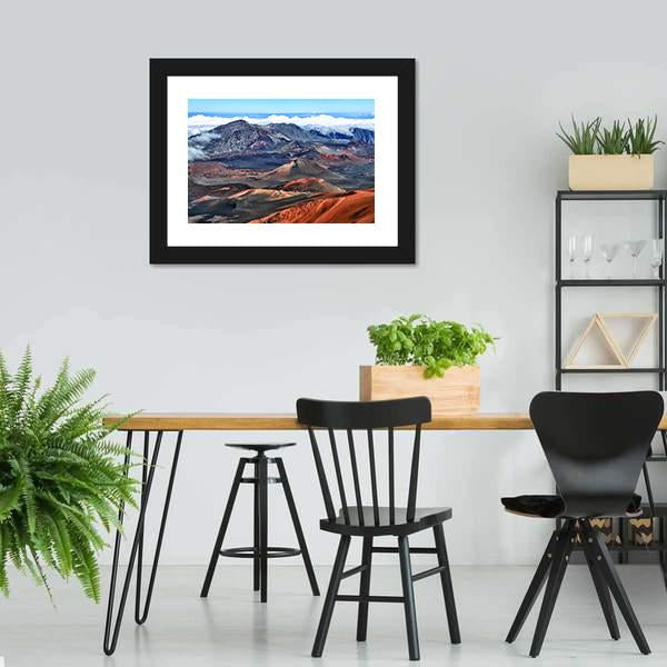 Haleakala Volcano Hawaii Canvas Wall Art-5 Horizontal-Gallery Wrap-22" x 12"-Tiaracle