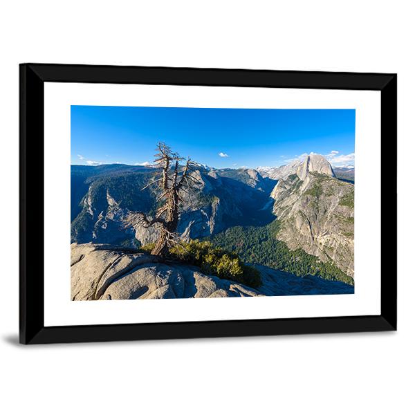 Half Dome Rock Canvas Wall Art-3 Horizontal-Gallery Wrap-25" x 16"-Tiaracle