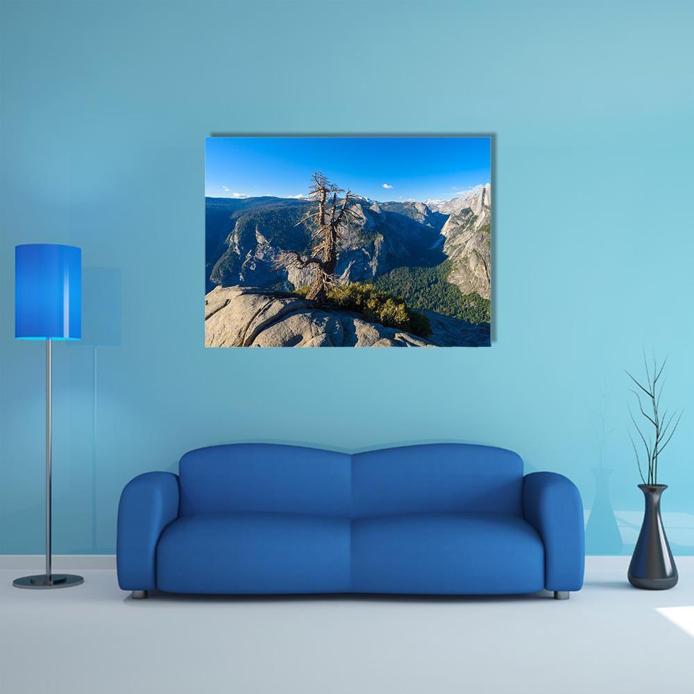 Half Dome Rock Canvas Wall Art-1 Piece-Gallery Wrap-48" x 32"-Tiaracle
