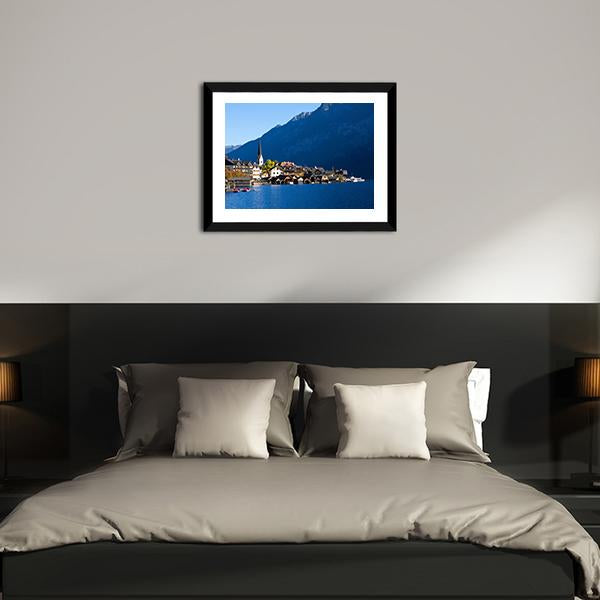 Hallstatt In Austria Canvas Wall Art-3 Horizontal-Gallery Wrap-25" x 16"-Tiaracle