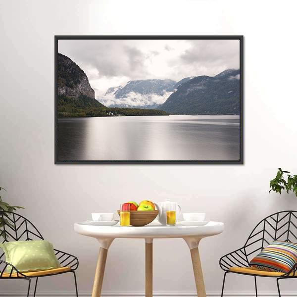 Hallstatter See Mountain Lake Canvas Wall Art-3 Horizontal-Gallery Wrap-25" x 16"-Tiaracle
