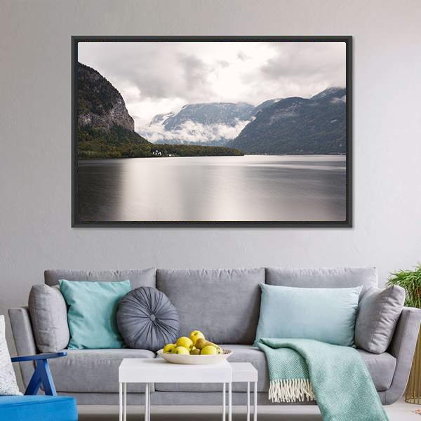Hallstatter See Mountain Lake Canvas Wall Art-3 Horizontal-Gallery Wrap-25" x 16"-Tiaracle