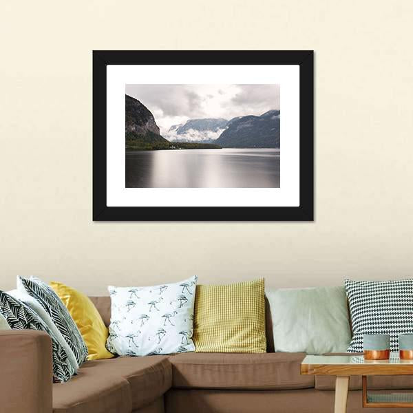 Hallstatter See Mountain Lake Canvas Wall Art-3 Horizontal-Gallery Wrap-25" x 16"-Tiaracle