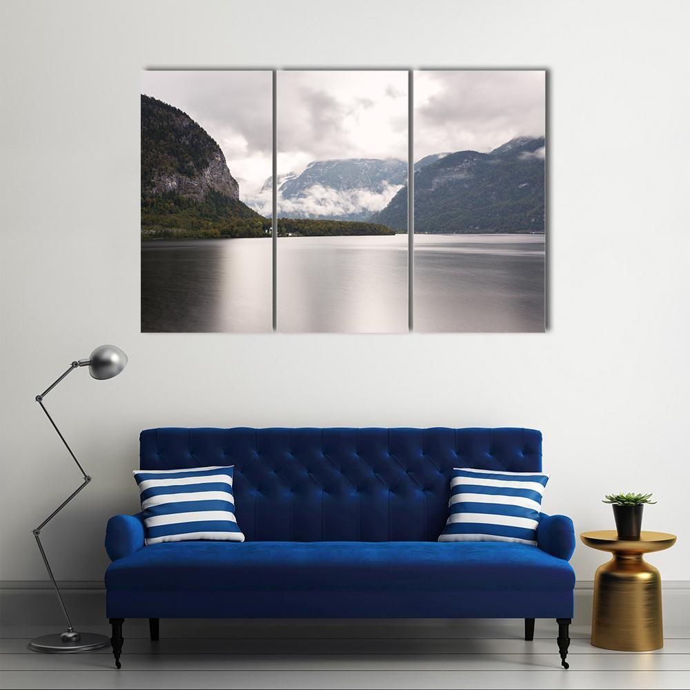 Hallstatter See Mountain Lake Canvas Wall Art-3 Horizontal-Gallery Wrap-37" x 24"-Tiaracle