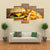 Hamburger & Fries Canvas Wall Art-3 Horizontal-Gallery Wrap-37" x 24"-Tiaracle