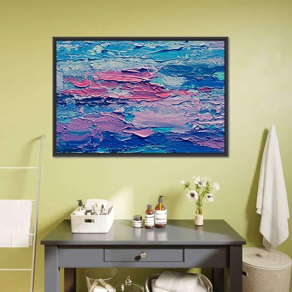 Hand Drawn Oil Painting Canvas Wall Art-1 Piece-Floating Frame-24" x 16"-Tiaracle