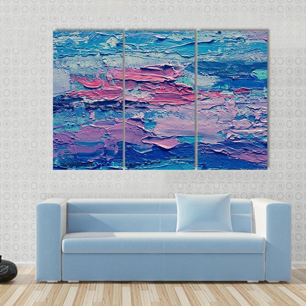 Hand Drawn Oil Painting Canvas Wall Art-3 Horizontal-Gallery Wrap-37" x 24"-Tiaracle