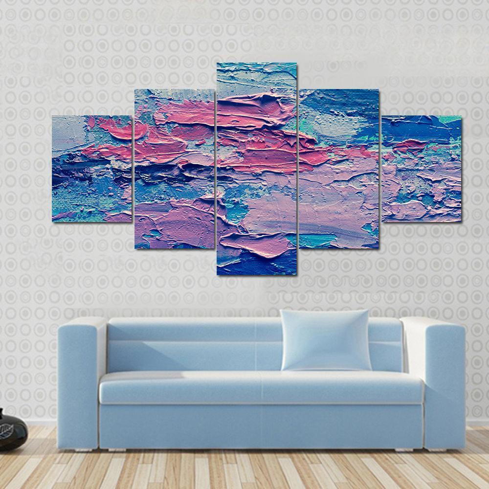 Hand Drawn Oil Painting Canvas Wall Art-5 Star-Gallery Wrap-62" x 32"-Tiaracle