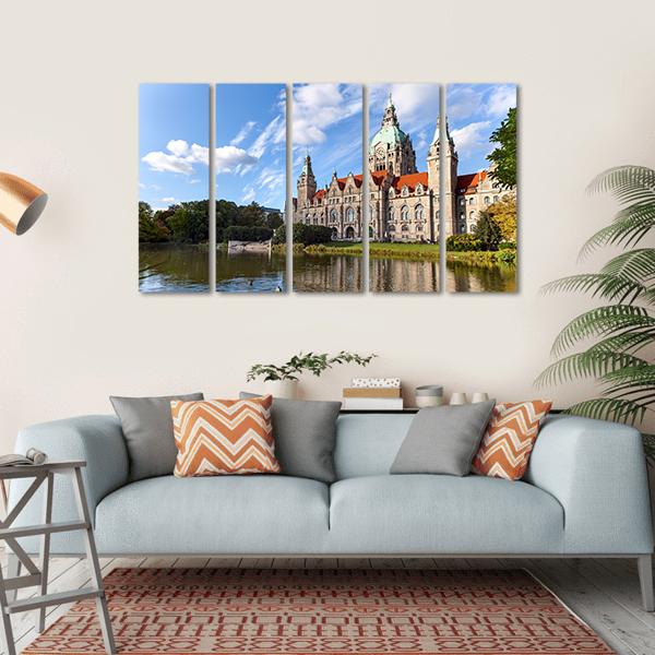 Hanover City Hall Canvas Wall Art-5 Horizontal-Gallery Wrap-22" x 12"-Tiaracle