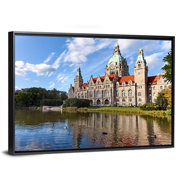 Hanover City Hall Canvas Wall Art-3 Horizontal-Gallery Wrap-25" x 16"-Tiaracle