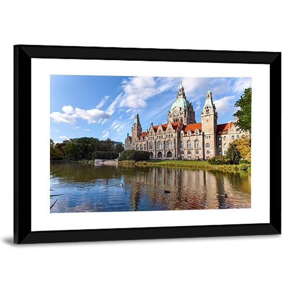 Hanover City Hall Canvas Wall Art-3 Horizontal-Gallery Wrap-25" x 16"-Tiaracle