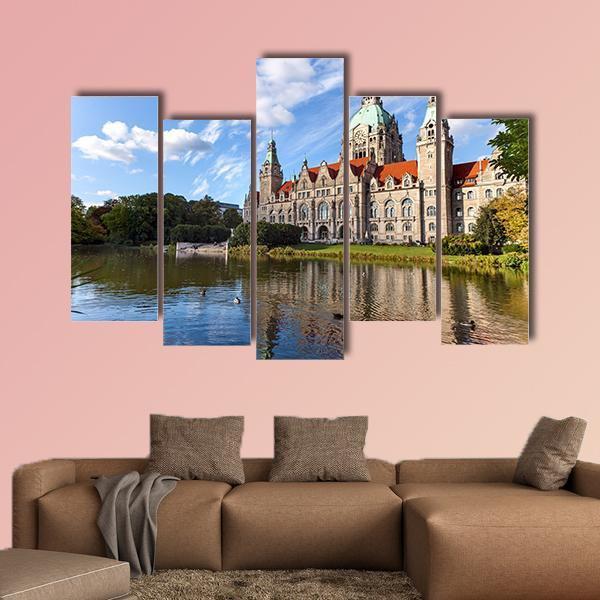 Hanover City Hall Canvas Wall Art-5 Pop-Gallery Wrap-47" x 32"-Tiaracle