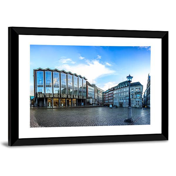 Hanseatic City Germany Canvas Wall Art-3 Horizontal-Gallery Wrap-25" x 16"-Tiaracle