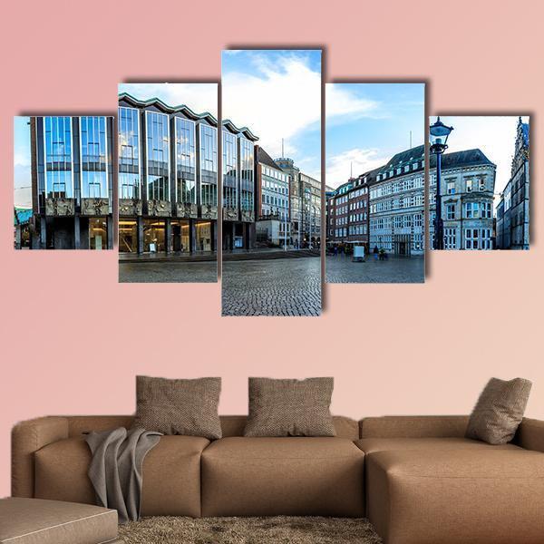 Hanseatic City Germany Canvas Wall Art-5 Star-Gallery Wrap-62" x 32"-Tiaracle