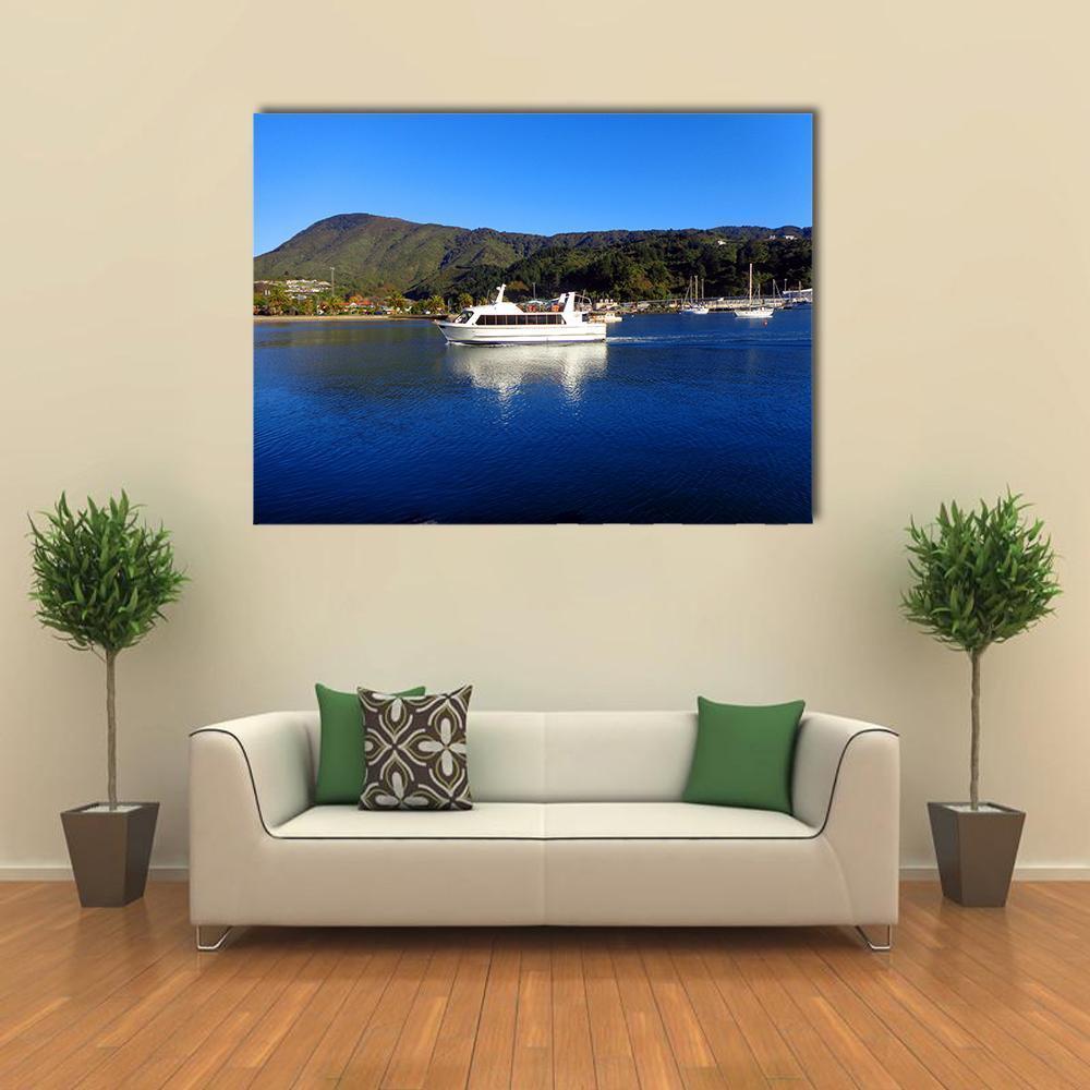 Harbor Of Picton New Zealand Canvas Wall Art-1 Piece-Gallery Wrap-36" x 24"-Tiaracle