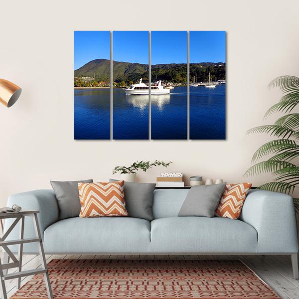 Harbor Of Picton New Zealand Canvas Wall Art-4 Horizontal-Gallery Wrap-34" x 24"-Tiaracle