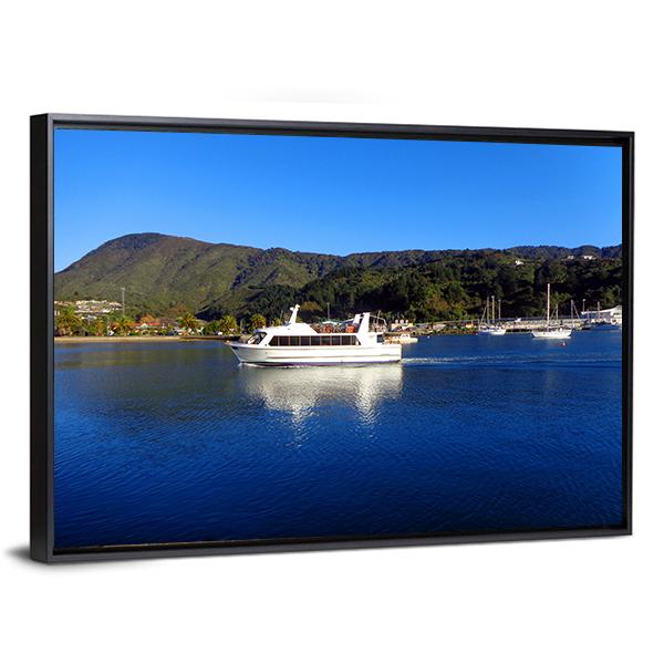 Harbor Of Picton New Zealand Canvas Wall Art-5 Horizontal-Gallery Wrap-22" x 12"-Tiaracle