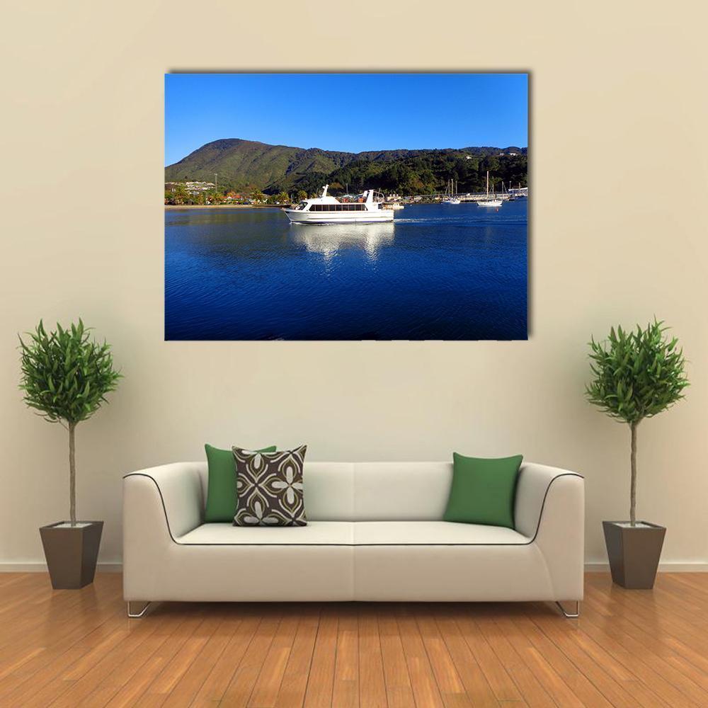 Harbor Of Picton New Zealand Canvas Wall Art-1 Piece-Gallery Wrap-48" x 32"-Tiaracle