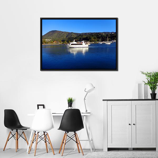 Harbor Of Picton New Zealand Panoramic Canvas Wall Art-1 Piece-36" x 12"-Tiaracle