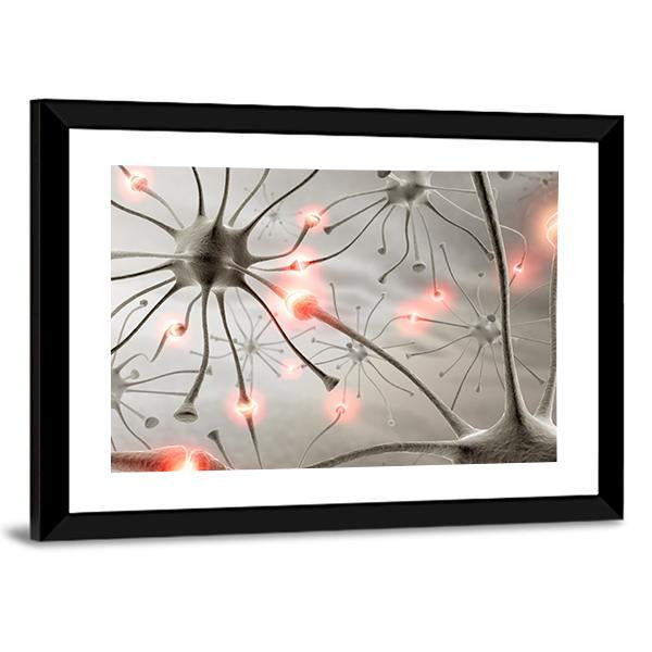 Hardwired Neurons Canvas Wall Art-3 Horizontal-Gallery Wrap-25" x 16"-Tiaracle