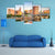 Hartford City Skyline Canvas Wall Art-4 Pop-Gallery Wrap-50" x 32"-Tiaracle