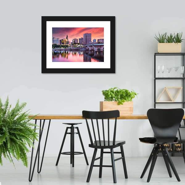 Hartford Connecticut Canvas Wall Art-5 Horizontal-Gallery Wrap-22" x 12"-Tiaracle