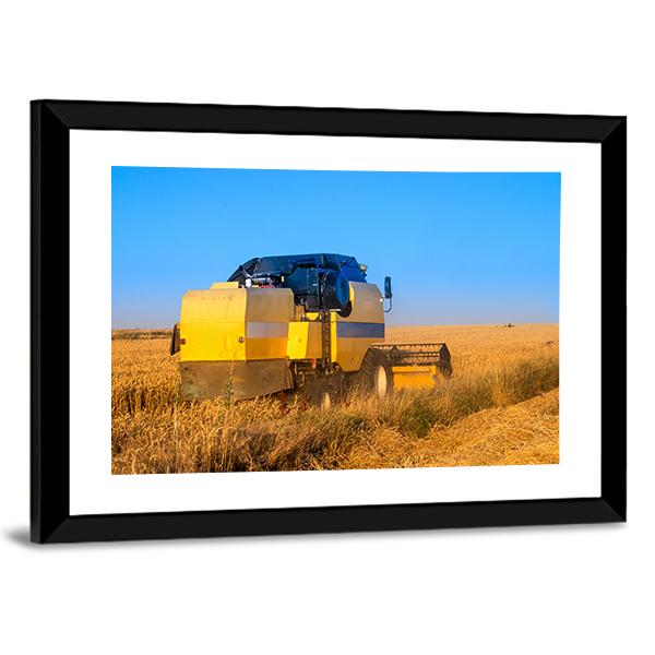 Harvest In Day Time Canvas Wall Art-3 Horizontal-Gallery Wrap-25" x 16"-Tiaracle