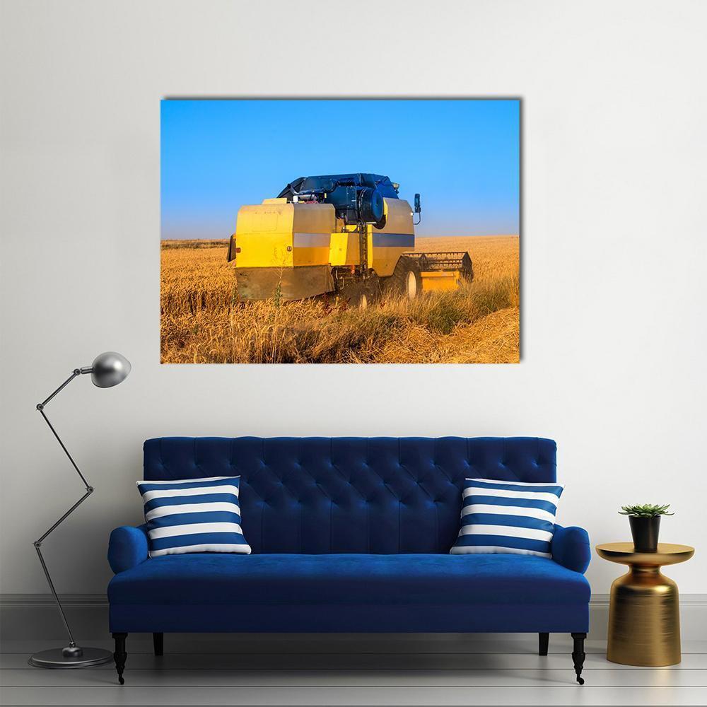 Harvest In Day Time Canvas Wall Art-4 Pop-Gallery Wrap-50" x 32"-Tiaracle