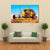 Harvest Machine In Fields Canvas Wall Art-3 Horizontal-Gallery Wrap-37" x 24"-Tiaracle