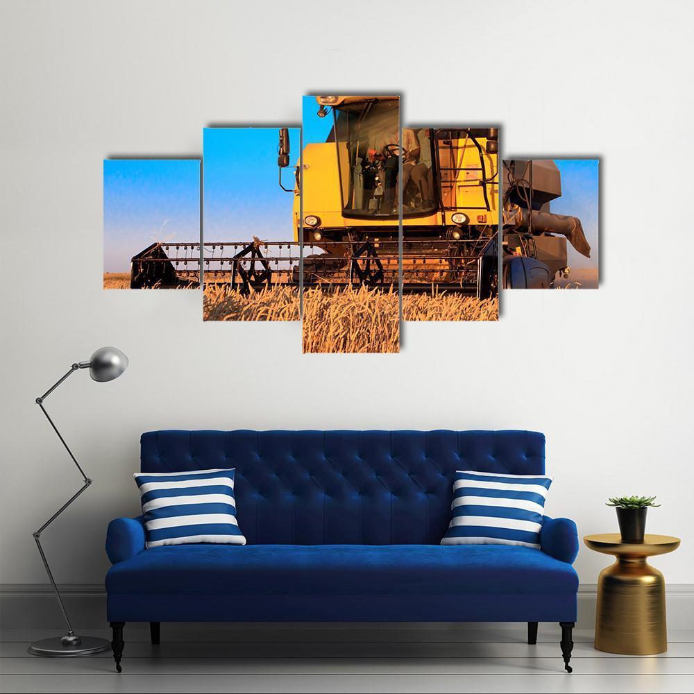 Harvest Time Canvas Wall Art-5 Star-Gallery Wrap-62" x 32"-Tiaracle