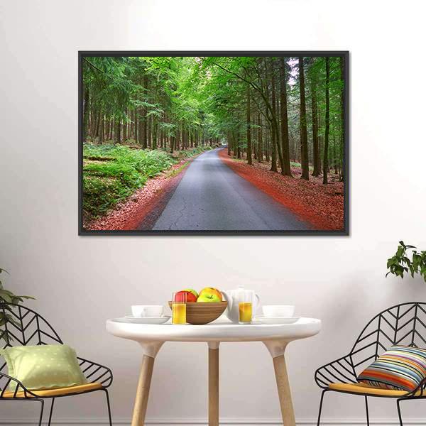 Harz Magic Mountains Forest Canvas Wall Art-5 Horizontal-Gallery Wrap-22&quot; x 12&quot;-Tiaracle