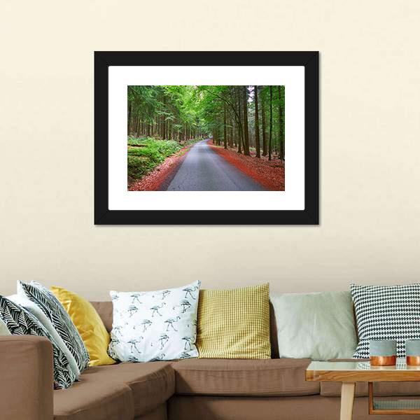 Harz Magic Mountains Forest Canvas Wall Art-5 Horizontal-Gallery Wrap-22" x 12"-Tiaracle