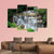 Huai Mae Khamin Waterfalls Canvas Wall Art-4 Pop-Gallery Wrap-50" x 32"-Tiaracle