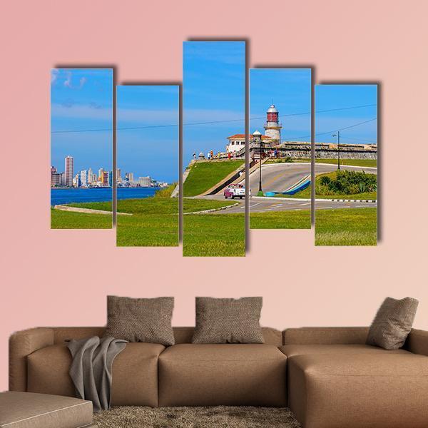 Havana The Capital Of Cuba Canvas Wall Art-5 Pop-Gallery Wrap-47" x 32"-Tiaracle