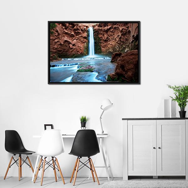 Havasu Falls Canvas Wall Art-5 Horizontal-Gallery Wrap-22" x 12"-Tiaracle