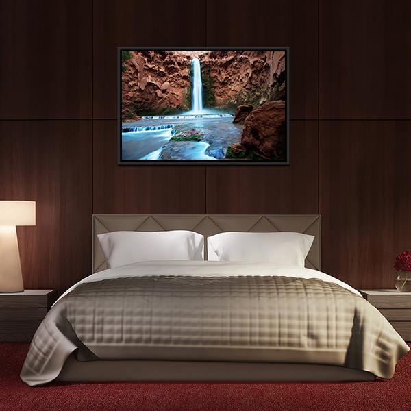 Havasu Falls Canvas Wall Art-5 Horizontal-Gallery Wrap-22" x 12"-Tiaracle