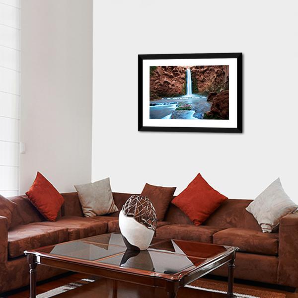 Havasu Falls Canvas Wall Art-5 Horizontal-Gallery Wrap-22" x 12"-Tiaracle