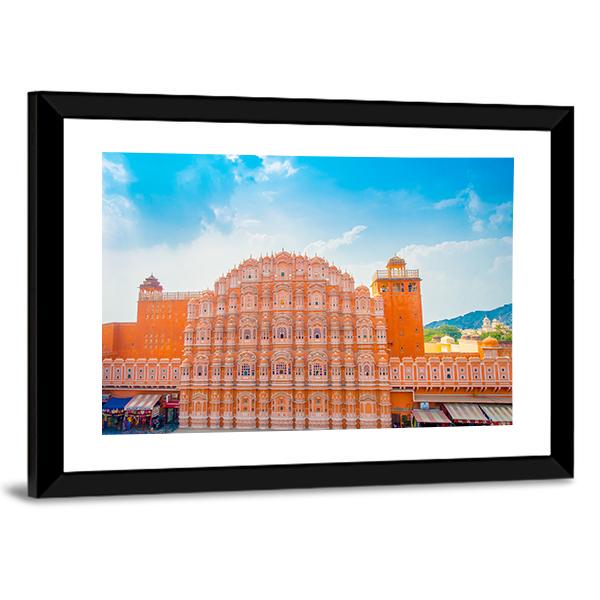 Hawa Mahal In Jaipur Canvas Wall Art-3 Horizontal-Gallery Wrap-25" x 16"-Tiaracle