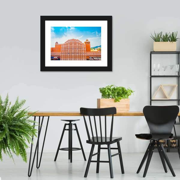 Hawa Mahal In Jaipur Canvas Wall Art-3 Horizontal-Gallery Wrap-25" x 16"-Tiaracle