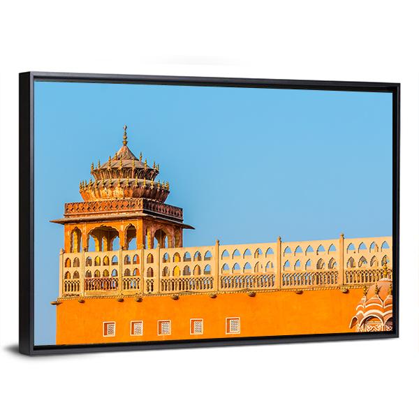 Hawa Mahal Jaipur Canvas Wall Art-3 Horizontal-Gallery Wrap-25" x 16"-Tiaracle
