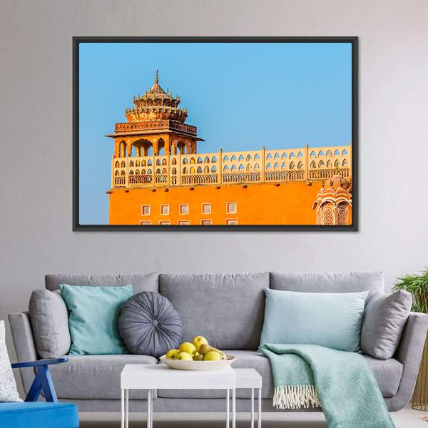 Hawa Mahal Jaipur Canvas Wall Art-3 Horizontal-Gallery Wrap-25" x 16"-Tiaracle