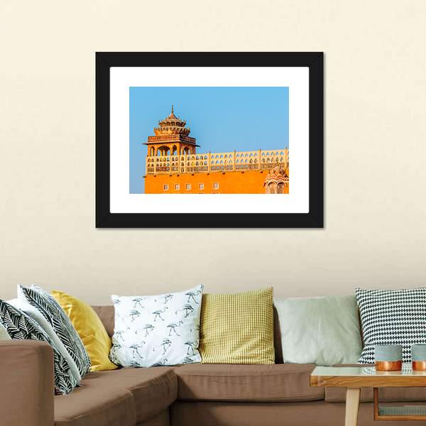 Hawa Mahal Jaipur Canvas Wall Art-3 Horizontal-Gallery Wrap-25" x 16"-Tiaracle