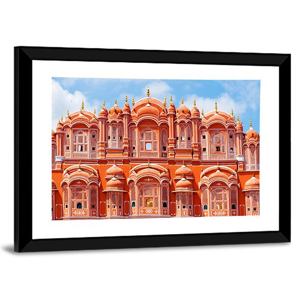 Hawa Mahal Palace Canvas Wall Art-5 Horizontal-Gallery Wrap-22" x 12"-Tiaracle