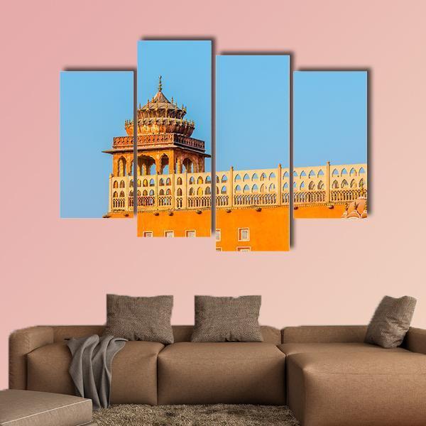 Hawa Mahal Jaipur Canvas Wall Art-4 Pop-Gallery Wrap-50" x 32"-Tiaracle
