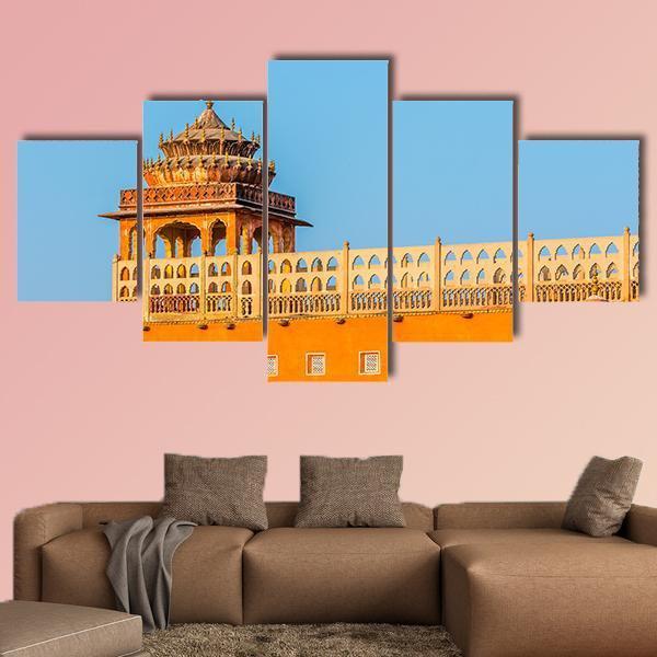 Hawa Mahal Jaipur Canvas Wall Art-5 Star-Gallery Wrap-62" x 32"-Tiaracle